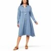 New ⭐ MarlaWynne WynneLayers Viscose 👚 Shirt 👗 Dress Light Heather Gray 🛒