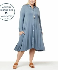 New ⭐ MarlaWynne WynneLayers Viscose 👚 Shirt 👗 Dress Light Heather Gray 🛒 -Outlet MarlaWynne Sales unnamed file 1720