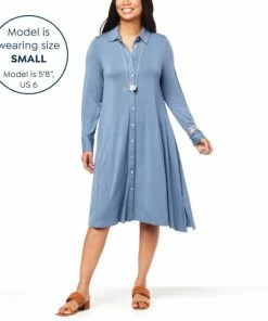 New ⭐ MarlaWynne WynneLayers Viscose 👚 Shirt 👗 Dress Light Heather Gray 🛒 -Outlet MarlaWynne Sales unnamed file 1721