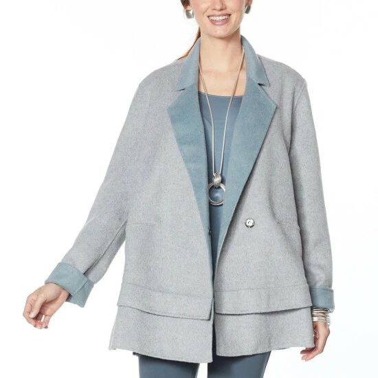 Best Sale ๐ MarlaWynne WynneLayers Reversible Melton Car ๐งฅ Coat Light Heather Gray โ 3 Best Sale ๐ MarlaWynne WynneLayers Reversible Melton Car ๐งฅ Coat Light Heather Gray โ