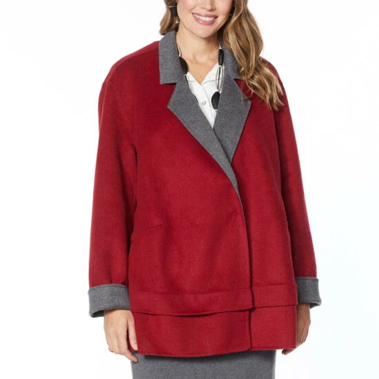 Best Sale ๐ MarlaWynne WynneLayers Reversible Melton Car ๐งฅ Coat Light Heather Gray โ 7 Best Sale ๐ MarlaWynne WynneLayers Reversible Melton Car ๐งฅ Coat Light Heather Gray โ - Image 5