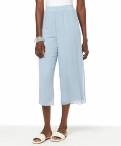 Best Pirce 🤩 MarlaWynne WynneLayers Pull-On Crop Pant With Chiffon Overlay Sand 🧨 -Outlet MarlaWynne Sales unnamed file 1753