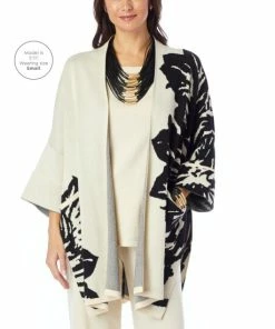 Brand new 🛒 MarlaWynne Jacquard Knit Drama Topper Sea Mist Combo 👍 -Outlet MarlaWynne Sales unnamed file 1802