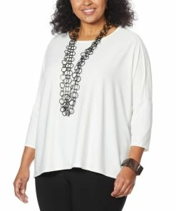 Coupon ⌛ MarlaWynne WynneLayers Luxe Crepe Easy Fit Top Cloud 😀 -Outlet MarlaWynne Sales unnamed file 1816