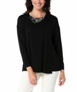 Top 10 🥰 MarlaWynne WynneLayers Crewneck Jersey Knit Tee With Overlap Detail Creme Fraiche ⭐ -Outlet MarlaWynne Sales unnamed file 184