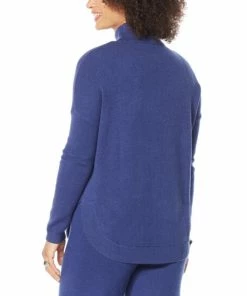 Cheap 🤩 MarlaWynne WynneLayers SoftKNIT Mock-Neck Poncho Sweater Twilight Blue 😉 -Outlet MarlaWynne Sales unnamed file 1867