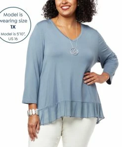 Buy 😉 MarlaWynne WynneLayers Mixed Media Top Black 😀 -Outlet MarlaWynne Sales unnamed file 1875