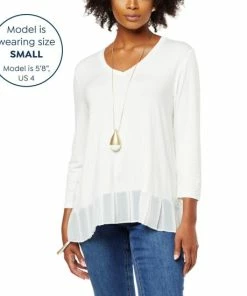 Buy 😉 MarlaWynne WynneLayers Mixed Media Top Black 😀 -Outlet MarlaWynne Sales unnamed file 1877