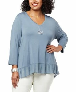 Buy 😉 MarlaWynne WynneLayers Mixed Media Top Black 😀 -Outlet MarlaWynne Sales unnamed file 1883