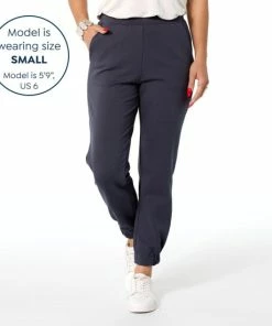 Cheap 😉 MarlaWynne WynneLayers Double Knit Jogger With Gathered Cuff Black 🌟 -Outlet MarlaWynne Sales unnamed file 192