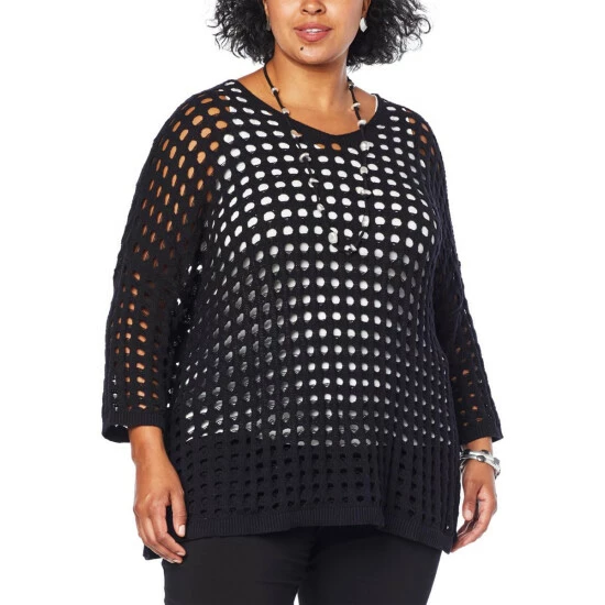 Cheapest ๐ MarlaWynne WynneLayers Open Stitch Cotton Knit Top Indigo โ๏ธ 4 Cheapest ๐ MarlaWynne WynneLayers Open Stitch Cotton Knit Top Indigo โ๏ธ - Image 2