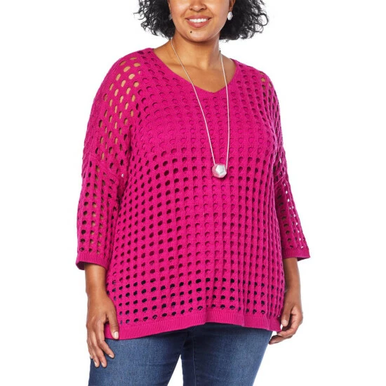 Cheapest ๐ MarlaWynne WynneLayers Open Stitch Cotton Knit Top Indigo โ๏ธ 8 Cheapest ๐ MarlaWynne WynneLayers Open Stitch Cotton Knit Top Indigo โ๏ธ - Image 6