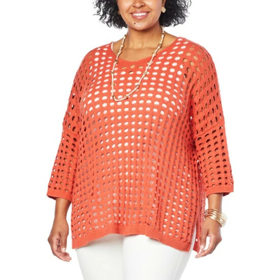 Cheapest ๐ MarlaWynne WynneLayers Open Stitch Cotton Knit Top Indigo โ๏ธ 14 Cheapest ๐ MarlaWynne WynneLayers Open Stitch Cotton Knit Top Indigo โ๏ธ - Image 12