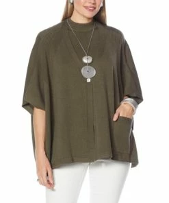 Coupon 🎉 MarlaWynne Sweater Knit Poncho Cardigan Oyster ✔️ -Outlet MarlaWynne Sales unnamed file 1949