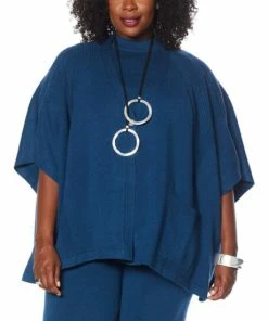 Coupon 🎉 MarlaWynne Sweater Knit Poncho Cardigan Oyster ✔️ -Outlet MarlaWynne Sales unnamed file 1951