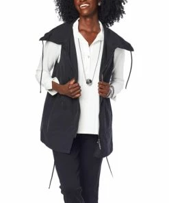 Hot Sale 🌟 MarlaWynne WynneLayers Everywhere Drawstring Vest Faded Blue 👍 -Outlet MarlaWynne Sales unnamed file 1961