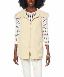 Hot Sale 🌟 MarlaWynne WynneLayers Everywhere Drawstring Vest Faded Blue 👍 -Outlet MarlaWynne Sales unnamed file 1963