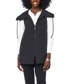 Hot Sale 🌟 MarlaWynne WynneLayers Everywhere Drawstring Vest Faded Blue 👍 -Outlet MarlaWynne Sales unnamed file 1964