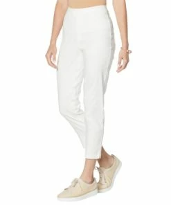 Top 10 😉 MarlaWynne FLATTERfit Melange Stretch Twill Capri Pant Cloud 🔔 -Outlet MarlaWynne Sales unnamed file 1985