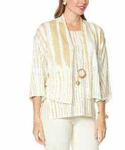 Buy 🧨 MarlaWynne Brushstroke Print Sweater Knit Cardigan Sea Blue Combo 👍 -Outlet MarlaWynne Sales unnamed file 2008