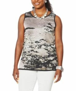 Budget 🥰 MarlaWynne Jacquard Sweater Knit Tank Black Combo ✨ -Outlet MarlaWynne Sales unnamed file 2015