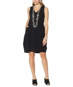 Wholesale ✔️ MarlaWynne Print Sleeveless Lantern 👗 Dress Black ❤️ -Outlet MarlaWynne Sales unnamed file 2020