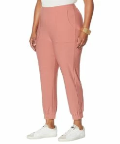 Cheap ❤️ MarlaWynne WynneLayers Luxe Crepe Pull-On Jogger Pant Canyon Rose 🔔 -Outlet MarlaWynne Sales unnamed file 2029