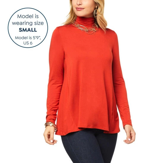 Best deal ๐ MarlaWynne WynneLayers Turtleneck Butterfly Tee Russet โ 8 Best deal ๐ MarlaWynne WynneLayers Turtleneck Butterfly Tee Russet โ - Image 6