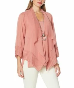 New 💯 MarlaWynne WynneLayers Yoryu Pleat Detail Cardigan Cloud 🔔 -Outlet MarlaWynne Sales unnamed file 2041