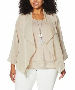 New 💯 MarlaWynne WynneLayers Yoryu Pleat Detail Cardigan Cloud 🔔 -Outlet MarlaWynne Sales unnamed file 2042