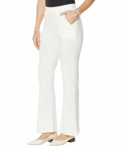 Flash Sale 🔔 MarlaWynne WynneLayers Matte Jersey Flare-Leg Pant With Pockets Latte 😉