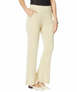 Flash Sale 🔔 MarlaWynne WynneLayers Matte Jersey Flare-Leg Pant With Pockets Latte 😉 -Outlet MarlaWynne Sales unnamed file 2058