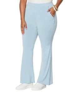 Flash Sale 🔔 MarlaWynne WynneLayers Matte Jersey Flare-Leg Pant With Pockets Latte 😉 -Outlet MarlaWynne Sales unnamed file 2061