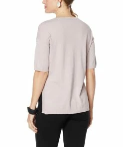 Cheap 🛒 MarlaWynne WynneLayers Boxy Sweater Knit Top Slate 💯 -Outlet MarlaWynne Sales unnamed file 2093