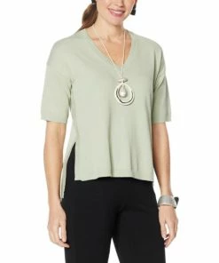 Cheap 🛒 MarlaWynne WynneLayers Boxy Sweater Knit Top Slate 💯 -Outlet MarlaWynne Sales unnamed file 2096