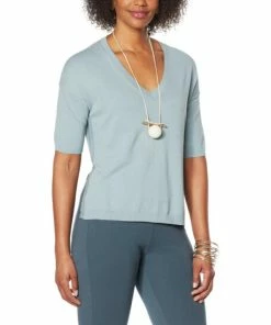 Cheap 🛒 MarlaWynne WynneLayers Boxy Sweater Knit Top Slate 💯 -Outlet MarlaWynne Sales unnamed file 2097