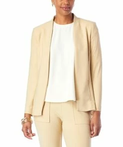 Cheapest ❤️ MarlaWynne WynneLayers Luxe Crepe Collarless Blazer Storm Blue 👏 -Outlet MarlaWynne Sales unnamed file 2110