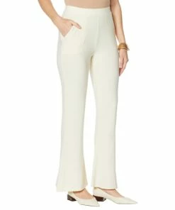 New 🧨 MarlaWynne WynneLayers Luxe Crepe Wide-Leg Pant With Pockets Fern 😍
