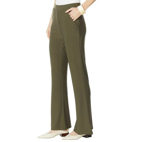 New ๐งจ MarlaWynne WynneLayers Luxe Crepe Wide-Leg Pant With Pockets Fern ๐ 6 New ๐งจ MarlaWynne WynneLayers Luxe Crepe Wide-Leg Pant With Pockets Fern ๐ - Image 4