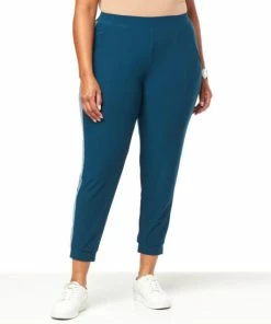 Best Pirce ✨ MarlaWynne WynneLayers Luxe Crepe Jogger Pant With Side Stripe Black/oyster Combo 🔥 -Outlet MarlaWynne Sales unnamed file 2176