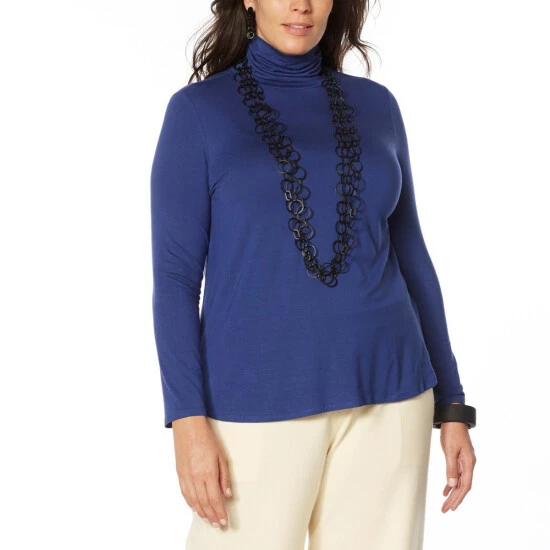 Cheapest ๐ MarlaWynne WynneLayers Jersey Knit Curved Hem Turtleneck Top Celadon โ 8 Cheapest ๐ MarlaWynne WynneLayers Jersey Knit Curved Hem Turtleneck Top Celadon โ - Image 6