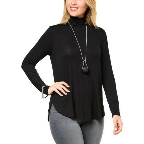 Cheapest ๐ MarlaWynne WynneLayers Jersey Knit Curved Hem Turtleneck Top Celadon โ 9 Cheapest ๐ MarlaWynne WynneLayers Jersey Knit Curved Hem Turtleneck Top Celadon โ - Image 7