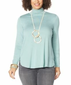 Cheapest ๐ MarlaWynne WynneLayers Jersey Knit Curved Hem Turtleneck Top Celadon โ 20 Cheapest ๐ MarlaWynne WynneLayers Jersey Knit Curved Hem Turtleneck Top Celadon โ -Outlet MarlaWynne Sales unnamed file 220