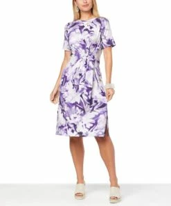 Budget ❤️ MarlaWynne WynneLayers Printed Matte Jersey 👗 Dress Dusk Print 👍 -Outlet MarlaWynne Sales unnamed file 2224