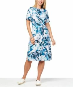 Budget ❤️ MarlaWynne WynneLayers Printed Matte Jersey 👗 Dress Dusk Print 👍 -Outlet MarlaWynne Sales unnamed file 2226