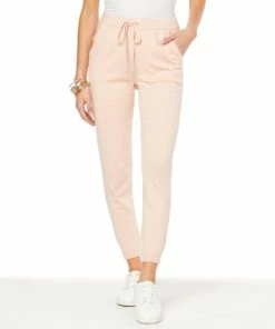 Best Pirce ✨ MarlaWynne WynneLayers Cotton-Linen Blend Jogger Shell Pink 👍 -Outlet MarlaWynne Sales unnamed file 2247