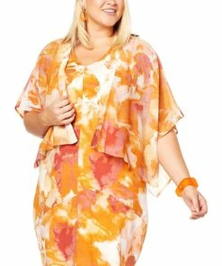 Cheapest ✨ MarlaWynne WynneLayers Printed Chiffon Cropped Topper Black Palm 😉 -Outlet MarlaWynne Sales unnamed file 2261