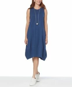 Cheapest 😉 MarlaWynne Sleeveless Lantern Hem Balloon 👗 Dress Indigo 🔥 -Outlet MarlaWynne Sales unnamed file 2271