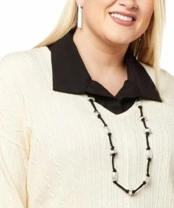 Wholesale 🛒 MarlaWynne WynneLayers Cotton Collar Dickie Black 🧨 -Outlet MarlaWynne Sales unnamed file 229