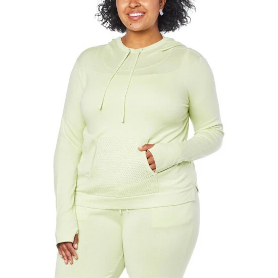 Flash Sale ๐ MarlaWynne WynneLayers Cotton-Blend Hoodie With Pointelle Stitch Creme Fraiche โ 7 Flash Sale ๐ MarlaWynne WynneLayers Cotton-Blend Hoodie With Pointelle Stitch Creme Fraiche โ - Image 5